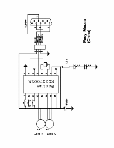 Genius Easy, Kx, 3 V1.1, Dear, My mouse Schematic Diagram mod. Mouse - pag. 5