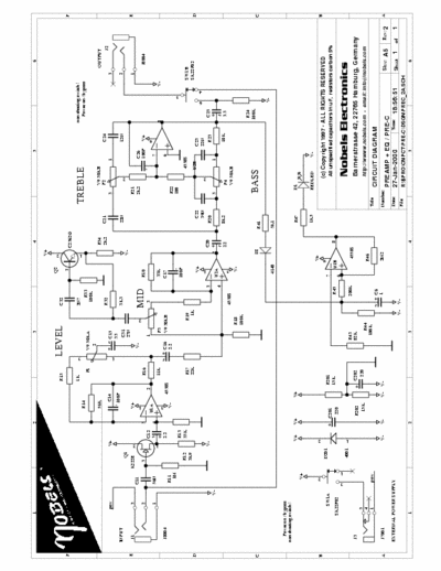 Nobels PREC guitar preamp / booster