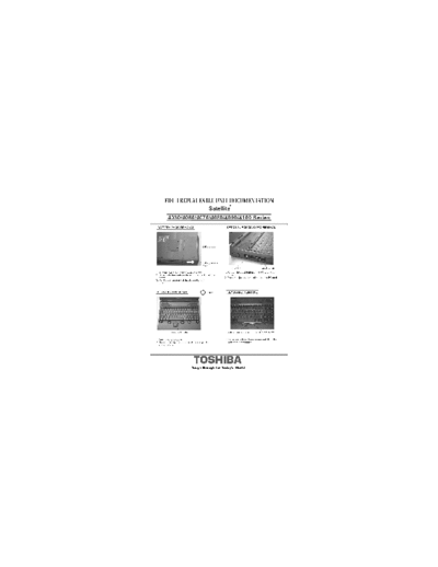 Toshiba SATELLITE 4030, 4060, 4070, and 4100 SERIES Field Replaceable Unit Documentation Notebook - [Part 1/2] pag. 9