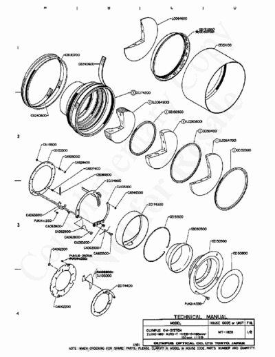 OLYMPUS olympus180mm_f2.8 olympus180mm_f2.8 optic explode diagram