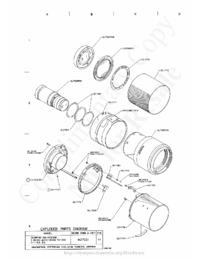 OLYMPUS olympus70-210mm_f4.5-5.6 olympus70-210mm_f4.5-5.6 optic explode diagram