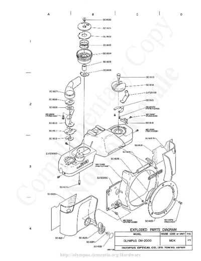 OLYMPUS olympusOM-2000 olympusOM-2000 exploded
