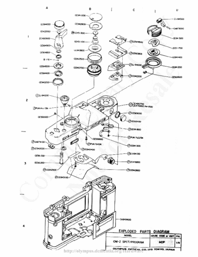 OLYMPUS olympusOM-2s olympusOM-2s_exploded
