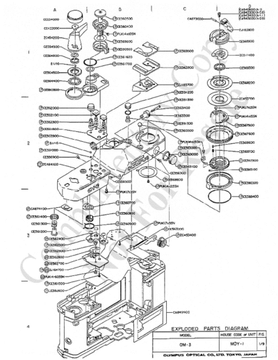 OLYMPUS olympusOM-3_ olympusOM-3_exploded