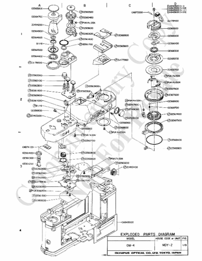 OLYMPUS olympusOM-4 olympusOM-4 exploded