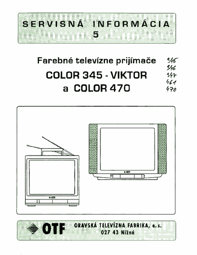 OTF C345 C346 C347 C461 C470 TV Viktor