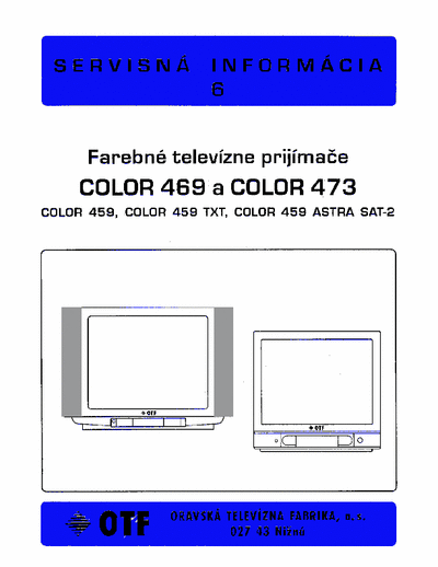 OTF C469 C473 C459 C465 Service manual, TV Astra SAT-2