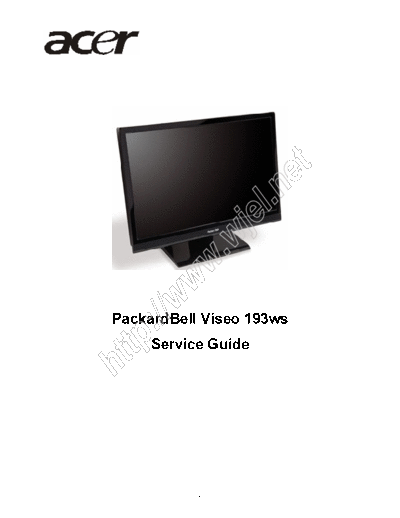 PackardBell Viseo 193ws LCD Monitor