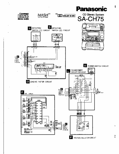 Panasonic SA-CH75 CD stereo system