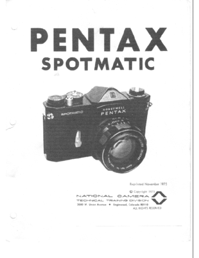 Pentax pentax_sportmatic-nat_cam pentax_sportmatic-nat_cam service manual