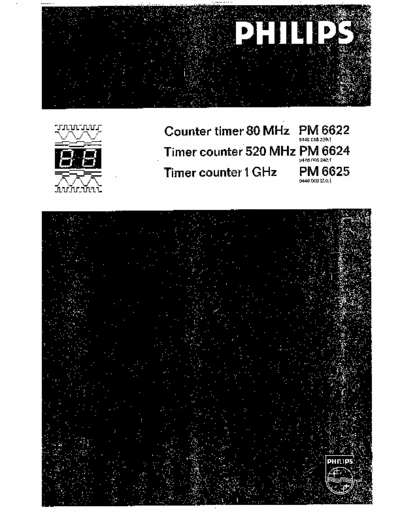 Philips / Fluke PM 6622, PM 6624 Owners Manual for Philips Timer/Counter PM6622, PM 6624, PM 6625