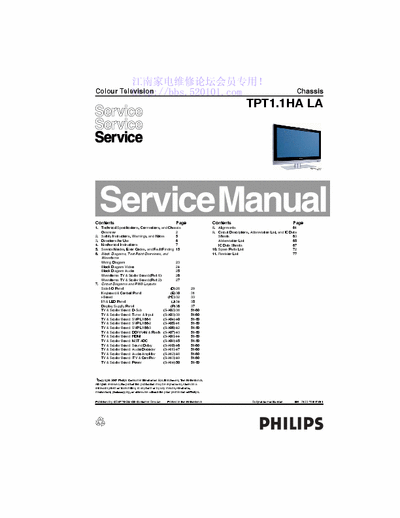 PHILIPS  PHILIPS  chassis TPT1.1H LA