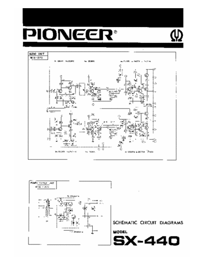 pioneer sx-440 schematic circuit diagram