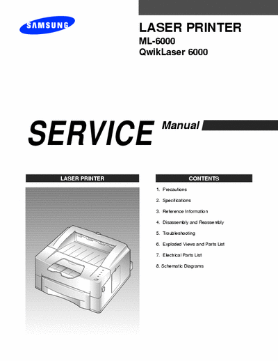 Samsung ML-6000 Manual Service Laser Printer - QwikLaser 6000 - pag. 23