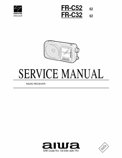 AIWA FR-C32 [C52] EZ service manual radio receiver portable - pag 13