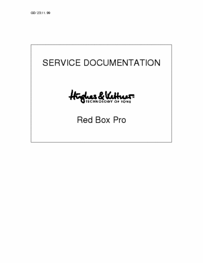 Hughes & Kettner Red Box Pro Red Box Pro