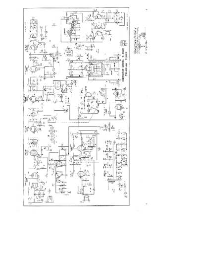Sherwood S2100 Schematic only for original S2100, for serial numbers D21001 and up. AM/FM tuner with built-in MPX and a magic eye tuning tube. See separate file for complete service manual.