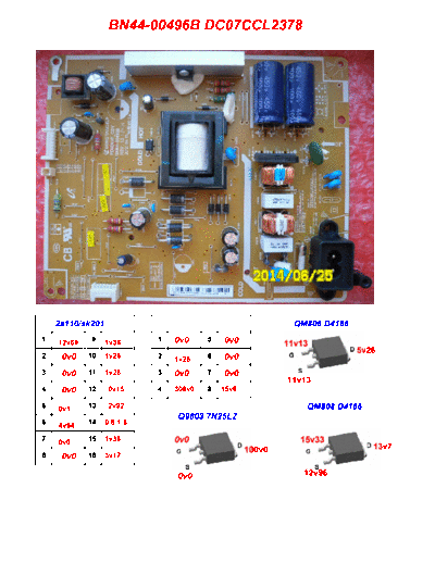 Samsung UE40EH5000 Power supply