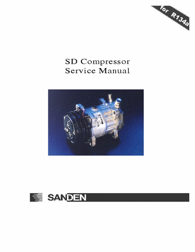 Sanden sd7 Sanden climacompressor service manual