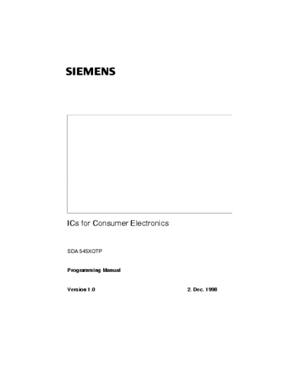 Siemens SDA545X_OTP Siemens OTP