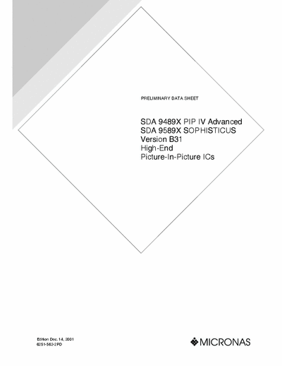  sda9x89x datasheet