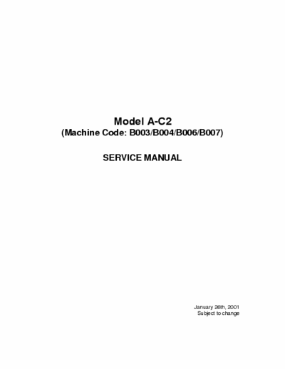 ricoh 1045 ricoh complete sevice manual