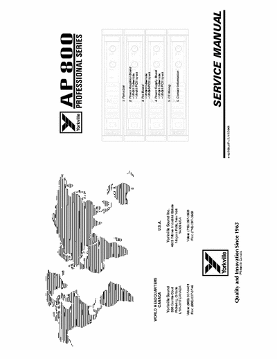 yorkville ap800 yorkville ap800 service manual