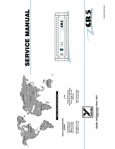 yorkville cr5 yorkville cr5 service manual