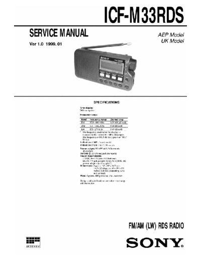 SONY ICF-J1 SONY RADIO