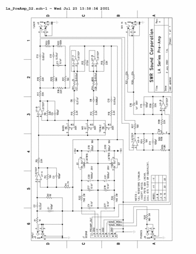 SWR la preamp SWR la pre amp