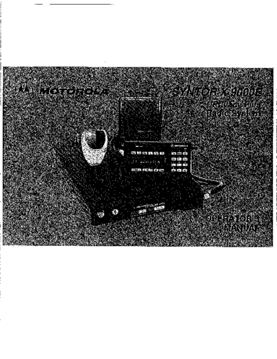 motorola syntor x9000 operator manual