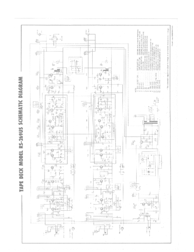 Technics RS-269US Schematic Diagram Tape Reck - pag. 1