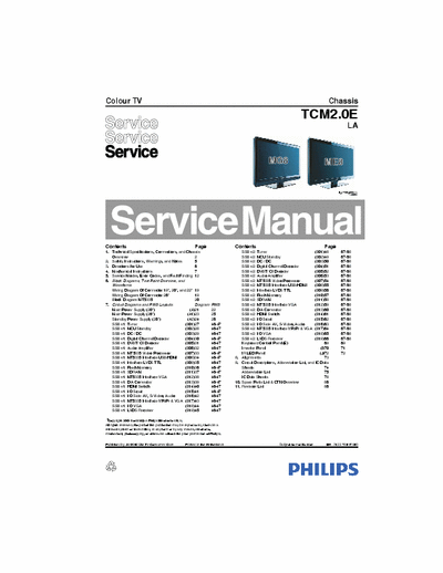 PHILIPS  PHILIPS chassis TCM2.0E LA