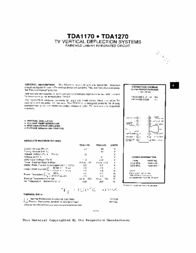 tda1170  TV vertical deflection