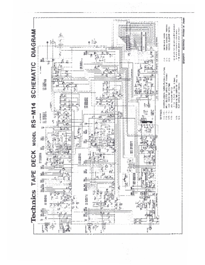 technics RS M14 technics rs m14 tape deck schematic