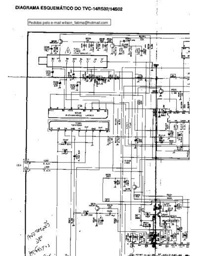 Sharp 14RS02,  14S02 Schematic Diagram TVC - pag. 12