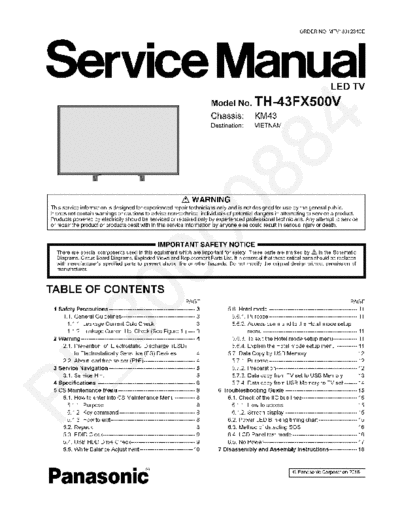 Panasonic Th-43FX500 Tv schematic