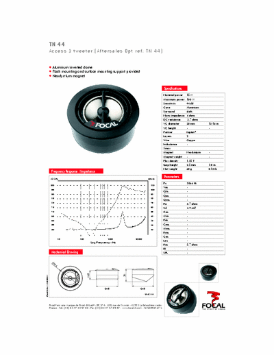   tweeter Focal TN 44