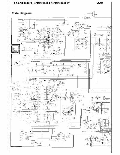 TOSHIBA 1400 tb schematic diagram TVset TOSHIBA 1400 TB