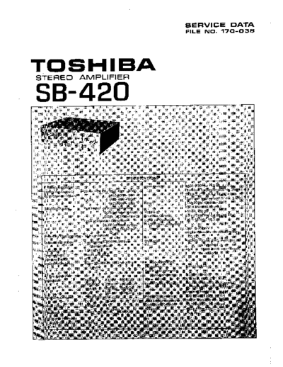 Toshiba SB 420 Full Service Manual & Adjustment