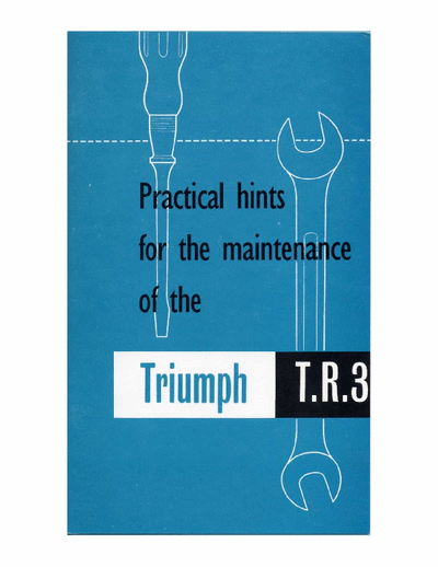 Triumph TR3 Owners Manual