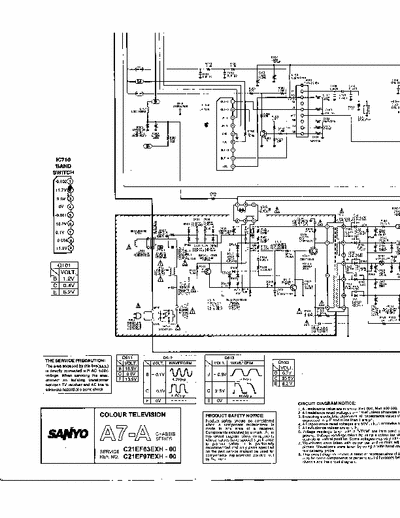 Sanyo C21EF63EXH-00, C21EF97EXH-00 Schematic Diagram Tv Color - pag. 8