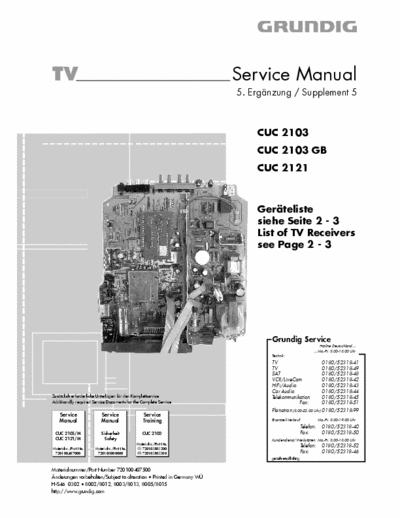 Grundig CUC 2103 (GB), CUC 2121 Service Manual tv color supplement 5 - Pag. 46