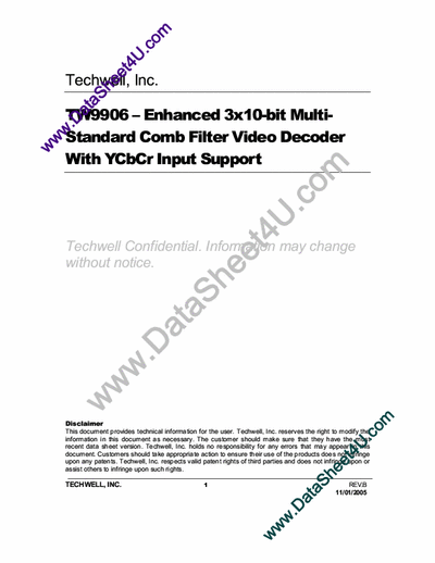  tw9906 Video decoder