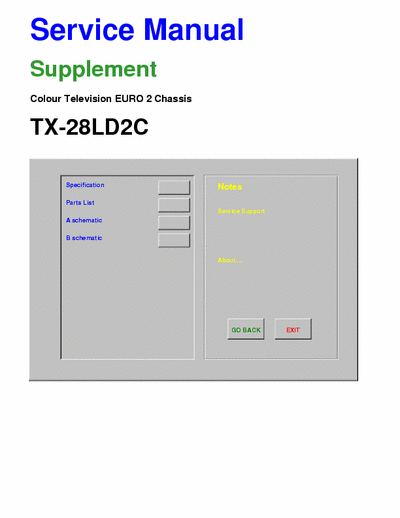 panasonic tx 28ld2c docs