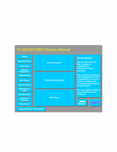 Panasonic TX-21MD4,  TX-25MD4,  TX-28MD4 Service Manual Colour Television Euro4 Chassis - (2.614Kb) pag. 35