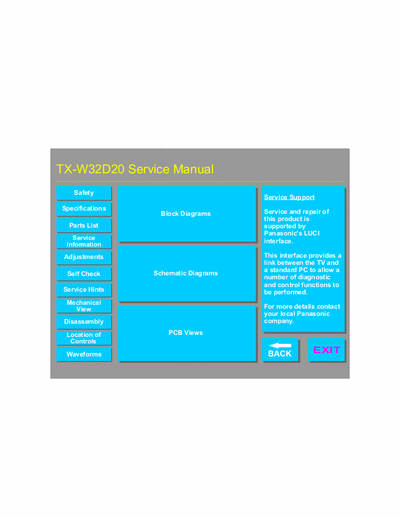 Panasonic TX-W32D20 Manual Service Colour Television - Euro-3HW Chassis - (7.525Kb) pag. 49