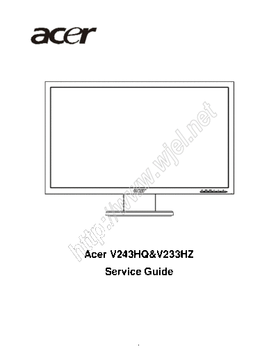 Acer V233HZ V243HQ LCD Monitor
