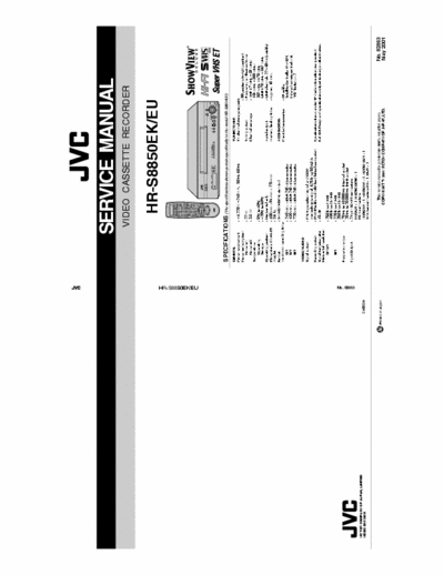 JVC HR-S8850EK/EU Service Manual Video Cassette Recorder Super VHS ET- pag. 35