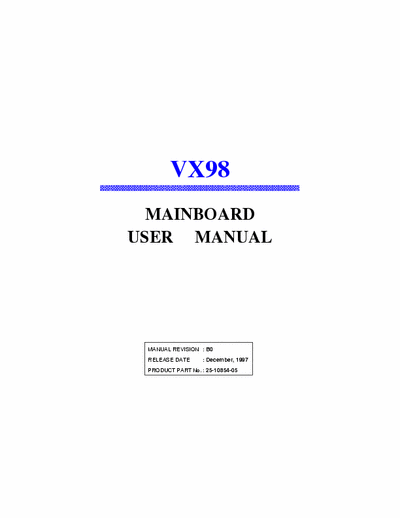  VX 98 vx 98 manual eng.